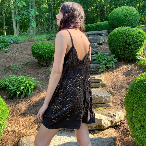 Free people beaded slip dress - Picture 4 of 4